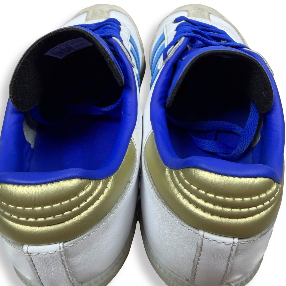 Adidas Samba Messi Inter Miami White Blue Gold Soccer Sneakers Mens 9.5 Terrace - Picture 8 of 9